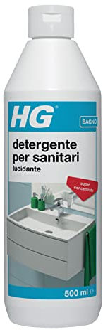 HG Detergente per Incrostazioni di Calcare, Ripristina la Brillantezza del Bagno, Utilizzabile su Lavandini, Docce, Vasche da Bagno e WC, 500 ml
