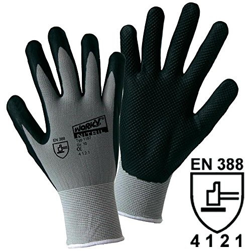 Worky L+D NITRIL GRID 1167-7 Nylon Arbeitshandschuh Größe (Handschuhe): 7, S EN 388 CAT II 1 Paar