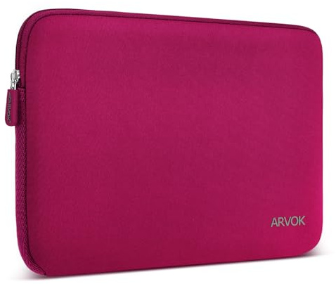 Arvok 11 11,6 12 neoprenfodral för bärbar dator väska väska för Chromebook Ultrabook Netbook surfplatta (vinröd)