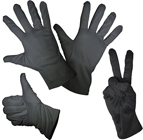 Schleiter & Jauernig SJ-HSM 1 par fina mikrofiberhandskar medium 4 storlekar för rengöring puts förklädd karneval karneval karneval halloween jul handskar, 200 g