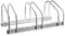 Hillington 2, 3, 4, 5 Bike Floor Or Wall Mount Bicycle / Galvanised Cycle Rack Storage Locking Stand Great For Garage, Garden Or Shed And For Security (Three Bikes)