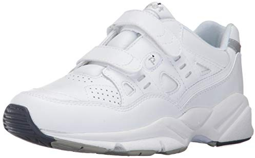 Propét Mens Sneaker Stability Walker Strap, White, 10 XX-Wide US