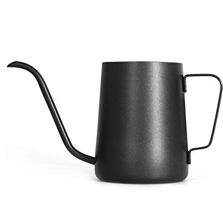 Lautechco Cafetera de acero inoxidable de 350 ml, con cuello de cisne, para verter sobre goteo, té, taza de café, olla, herramientas de cocina, mate