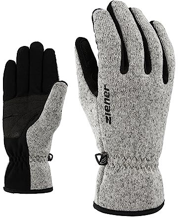 Ziener Herren Handschuhe Imagio Gloves Multisport Freizeit- / Funktions- / Outdoor-handschuhe | Atmungsaktiv, Gestrickt, grau (grey melange), 8.5
