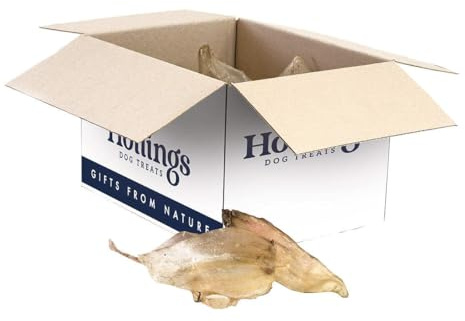 Hollings Dolcetto per cani sfusi con orecchie da mucca, 50 orecchie