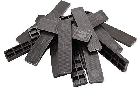 SILISTO Lot de 1000 cales de vitrage en plastique 100 x 30 x 6 mm – Les entretoises en plastique conviennent comme : cales de roue, entretoises, plaquettes de compensation, cales de verre ou cales de