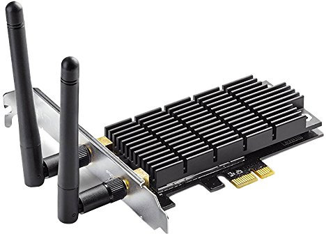 TP-Link Archer T6E - Tarjeta de Red Wi- Fi PCI Express, inalámbrico, de Doble Banda, AC 1300 (867 Mbps en 5 GHz, 400 Mbps en 2,4 GHz, Sistema operativo Windows XP/7/8/8.1/10/11)