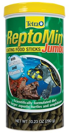 Tetra ReptoMin Jumbo Floating Food Sticks 10.23 Ounces, For Small Aquatic Turtles And Amphibians