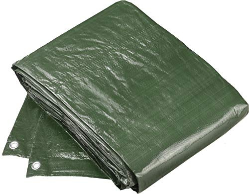 Meister Schutzplane 4 x 5 m - 100 g/m² - Beidseitig beschichtet - Wasserabweisend & UV-stabilisiert - Schimmelresistent - Aus Polyethylen / Gewebeplane / Abdeckplane / Gartenplane / FLOR80410