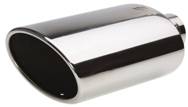 Simoni Racing TRX/33 Terminale di Scarico Universale, Ovale Uscita Singola Inclinata 150 x 100 mm, Acciaio in Inox