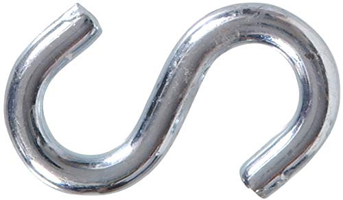 Hardware Essentials 320240 (1/4-inch x 2-inch) 50 Pack S-Hooks, 1/4 Inch x 2 Inch, Zinc-P