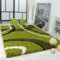 Paco Home Shaggy Teppich Hochflor Langflor Gemustert in Grün Schwarz Weiss, Grösse:120x170 cm