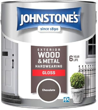 Johnstone's Exterior Hardwearing Gloss - Chocolate 2.5L