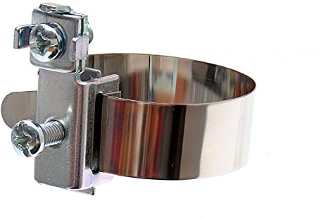 XMediasat Erdungsrohrschelle, 8-52 mm, rostfreier Stahl (V2A), galvanisch/elektrolytisch verzinkt, Ø 8-52mm