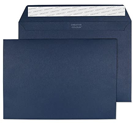 Blake Creative Colour 45320 Farbige Briefumschläge Haftklebung Oxford Blau C5 162 x 229 mm 120 g/m² | 25 Stück