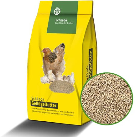 Schkade Landhandel GmbH Junghennenfutter, Alleinfuttermittel ab der 13. Lebenswoche, 2 mm pelletiert, 25 kg