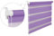 DOPPELROLLO DUOROLLO 80 CM BREIT 150 CM LANG Lila INKL. SEILZUG FENSTERROLLO KLEMMROLLO JALOUSIE