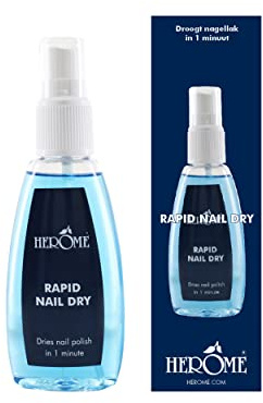 Herome Rapid Nail Dry - Einfach eine Schicht auf die Nagel sprühen und innerhalb einer Minute sind die Nägel trocken 75ml.