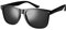 Komonee Black Drifter Sunglasses Classic Style Retro Sun Shades Eye Glasses UV400 Protection Unisex For Men Women Golf Cycling Sports Fishing Travel