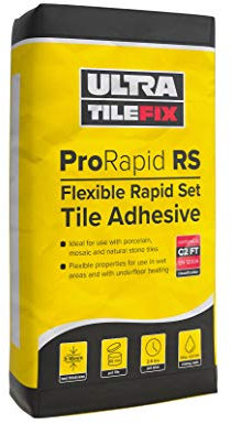 20kg Ultra ProRapid RS Grey porcelain tile adhesive