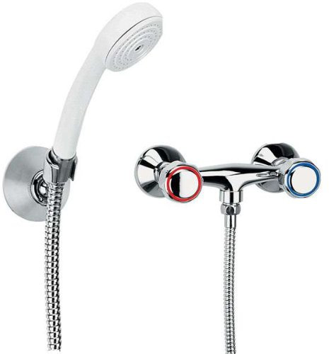 Duscharmatur-standard-set/med dusch-högtrycksarmatur-tvåhåls karmatur