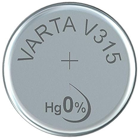 VARTA 14501315 - Knopfzellen-Batterie V315 mit 1,5 Volt, Kapazität 20 mAh, chemisches System Silberoxid, für elektronische Alltagsgeräte zur Sicherstellung einer optimalen Energieversorgung