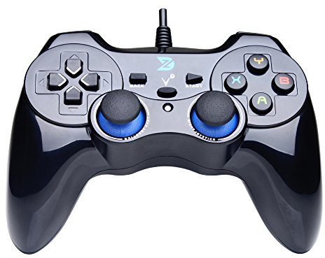 ZD-V+ USB Wired Gaming Controller Gamepad For PC/Laptop Computer(Windows XP/7/8/10/11) & PS3 & Android & Steam - [Black]