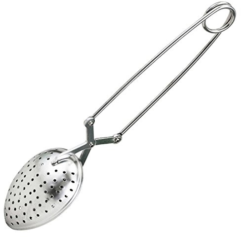 HIC Kitchen Snap Spoon Tea Infuser, 18/8 Stainless Steel, For Loose Leaf Tea and Mulling Spices