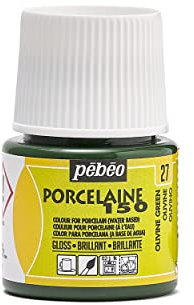 Pebeo 45ml Pebeo Porcelaine 150 China Paint 45-Milliliter Bottle ,Olivine Green