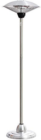 Haverland PH21 - Calefactor por Infrarrojos para Exteriores, 2100 W, Gris Plata