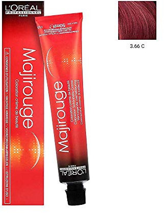 L'Oréal Professionnel Majirouge C3.66, dunkelbraun tiefes rot, 1 Stück
