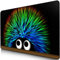 SIDORENKO Tappetino Mouse - 280 x 200 x 2mm - Mouse Pad Gaming - Bordi cuciti I Base in Gomma Antiscivolo I Nero