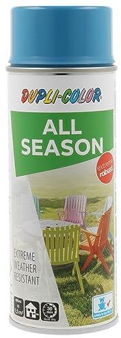 DUPLI-COLOR ALL SEASON RAL 5012 lichtblau glänzend 400 ml, hochwertiges Kunstharz-Farbspray, Schnelltrocknend, Wetterbeständig, Innen- und Außenanwendung