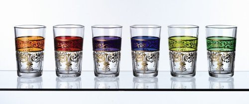 Orientalisches Tee-Glas Set Dina - 6 Gläser