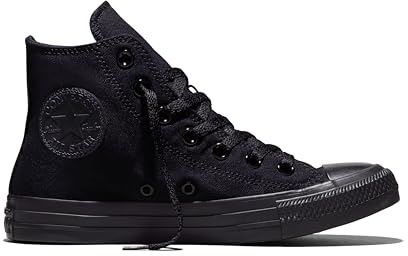 Converse All Star Hi Canvas, Scarpe da Ginnastica Unisex - Adulto, Nero (Black Mono), 46 EU