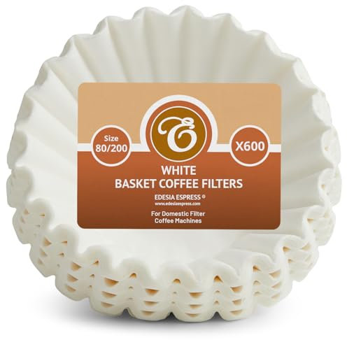EDESIA ESPRESS - Pack de 800 filtros de papel para café - Tipo cesta - De 8 a 12 tazas - 80/200 mm