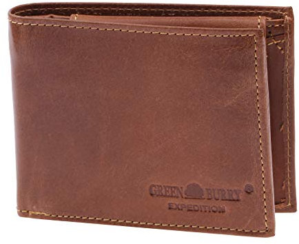 Greenburry Expedition Geldbörse Leder I Herren Geldbeutel Querformat