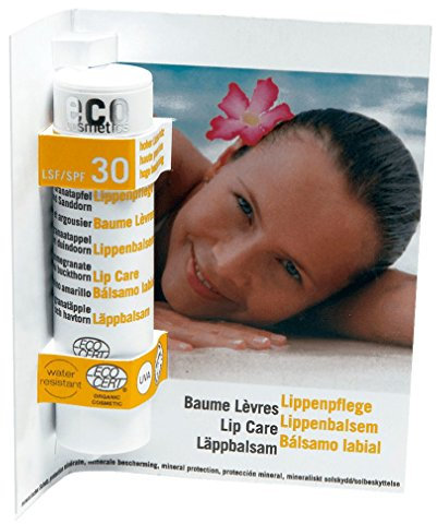 eco cosmetics Lippenpflegestift LSF 30 (bio, Naturkosmetik) Lippenbalsam 4 g