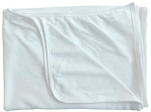 MIP Sleep-Knit Polyester Thermal Blanket, Single Bed, Lightweight, 1kg, 168x214cm, White