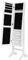 SONGMICS Jewelry Cabinet and Standing Mirror Box Two in One, White, JBC77W