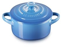 Le Creuset PG1160-0859 Petite Round Casserole, Stoneware, Marseille