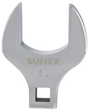 Sunex 97442A 1/2 Drive 42 mm Fully Polished Jumbo Straight Crowfoot Wrench