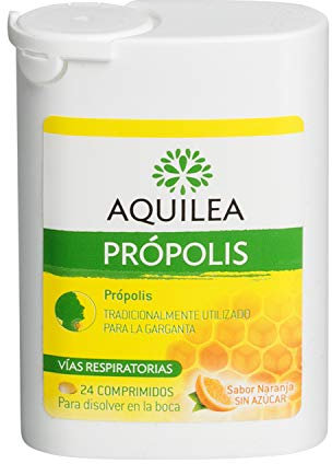 AQUILEA Própolis 24 comprimidos - Ayuda a mantener el cuidado de la garganta - Complemento alimenticio - Alergias