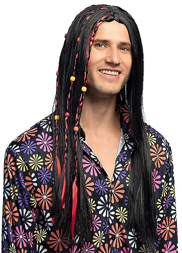 Boland 86368 - Perücke Flower Power für Erwachsene, Kunsthaar Frisur für Faschingskostüme, Kostüm Zubehör für Karneval, Mottoparty oder JGA