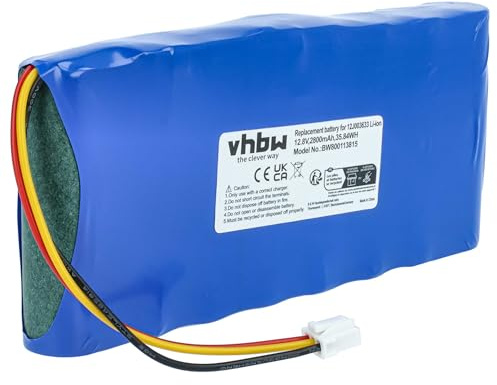 vhbw 1x batería Compatible con Moneual MR6550 | MR6500, MR6800, ME770, MEG7000MS, ME770 Style, MR7700 robot limpieza (2800 mAh, 12,8 V, Li-Ion)