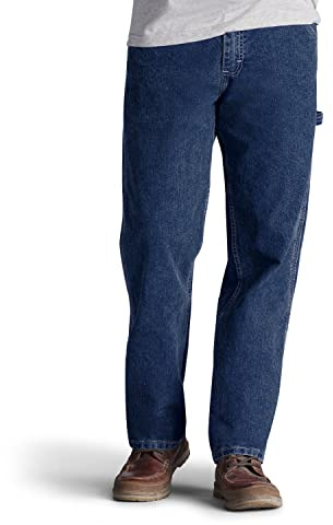Lee Men's Loose-Fit Straight Leg Carpenter Jean, Retro Stone, 34W x 30L
