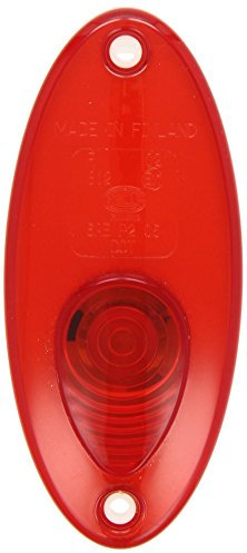 HELLA 2XS 964 295-031 Umrissleuchte - Begrenzungsleuchte - Anhänger - Wohnwagen - Halogen - 12V - Einbau - ECE - Lichtscheibenfarbe: rot - links/rechts/seitlicher Anbau