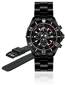 Chris Benz montre de plongée Depthmeter chronographe 300M 'Black Edition' CB-C300-LE