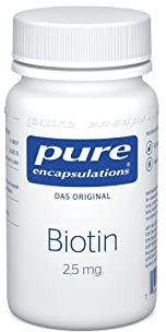 Pure Encapsulations - Biotin 2,5mg - Vitamin H für Haut und Haare - 60 Kapseln