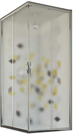 Idralite Mampara de Ducha 70x90 CM H198 Vidrio Impreso C Mod. Evolution